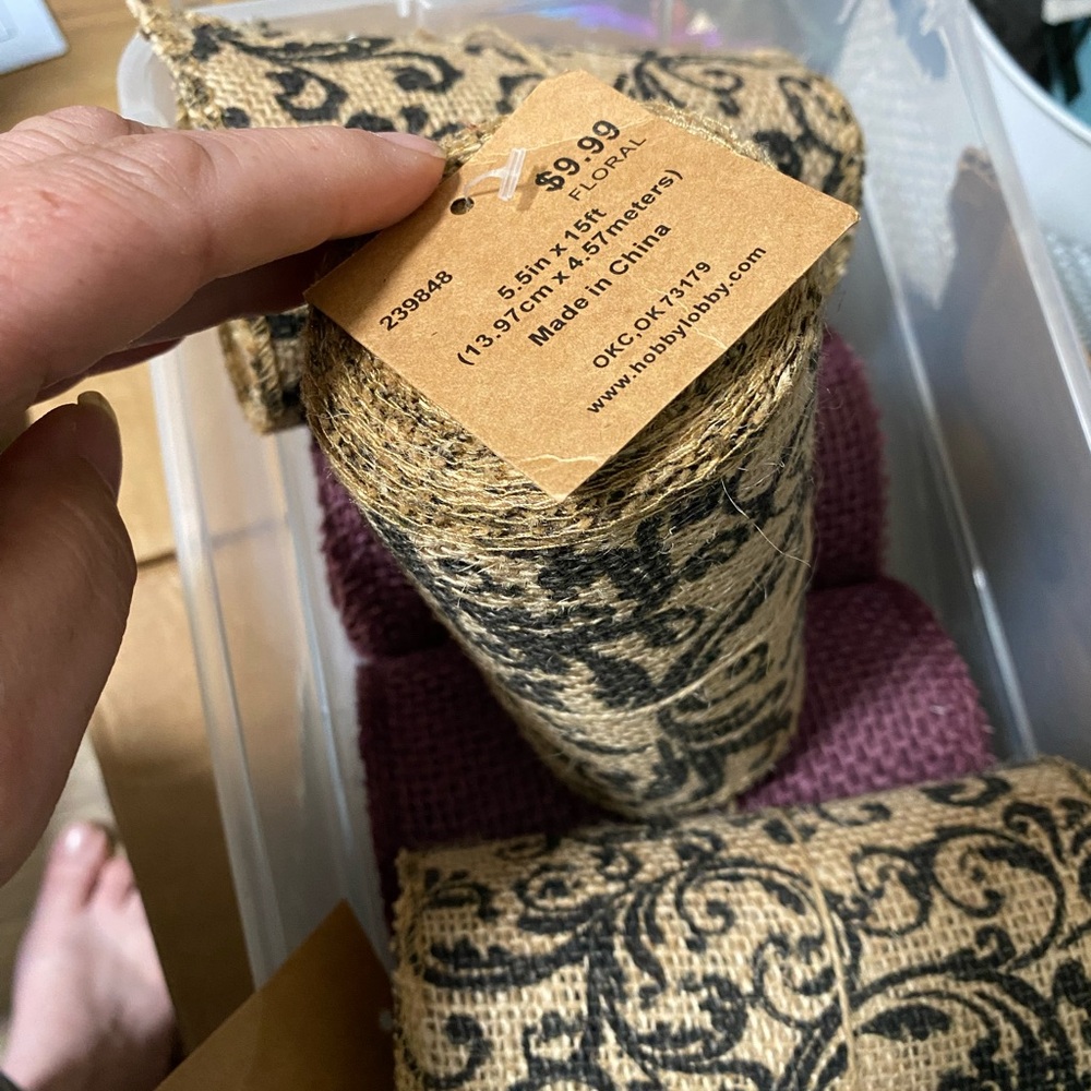 Mainstays Burlap Ribbon - Picture 5 of 7